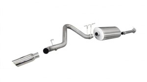 Chevrolet Silverado Performance Exhaust - Single Side Exit - CORSA Performance - Sport Cat-Back - Polished - `11-`12
